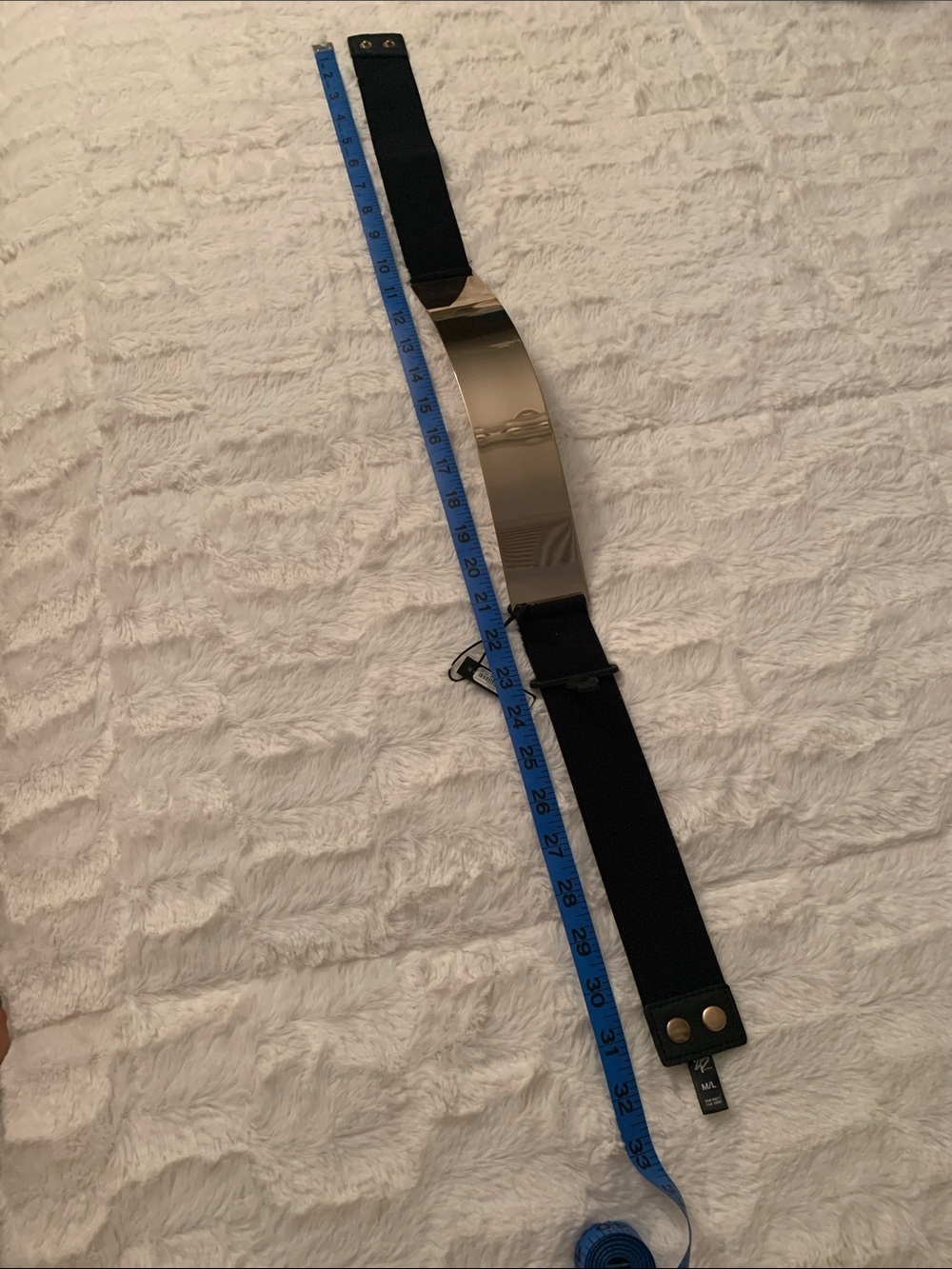 2B Bebe Black and Gold fashion belt - Picture 5 of 6